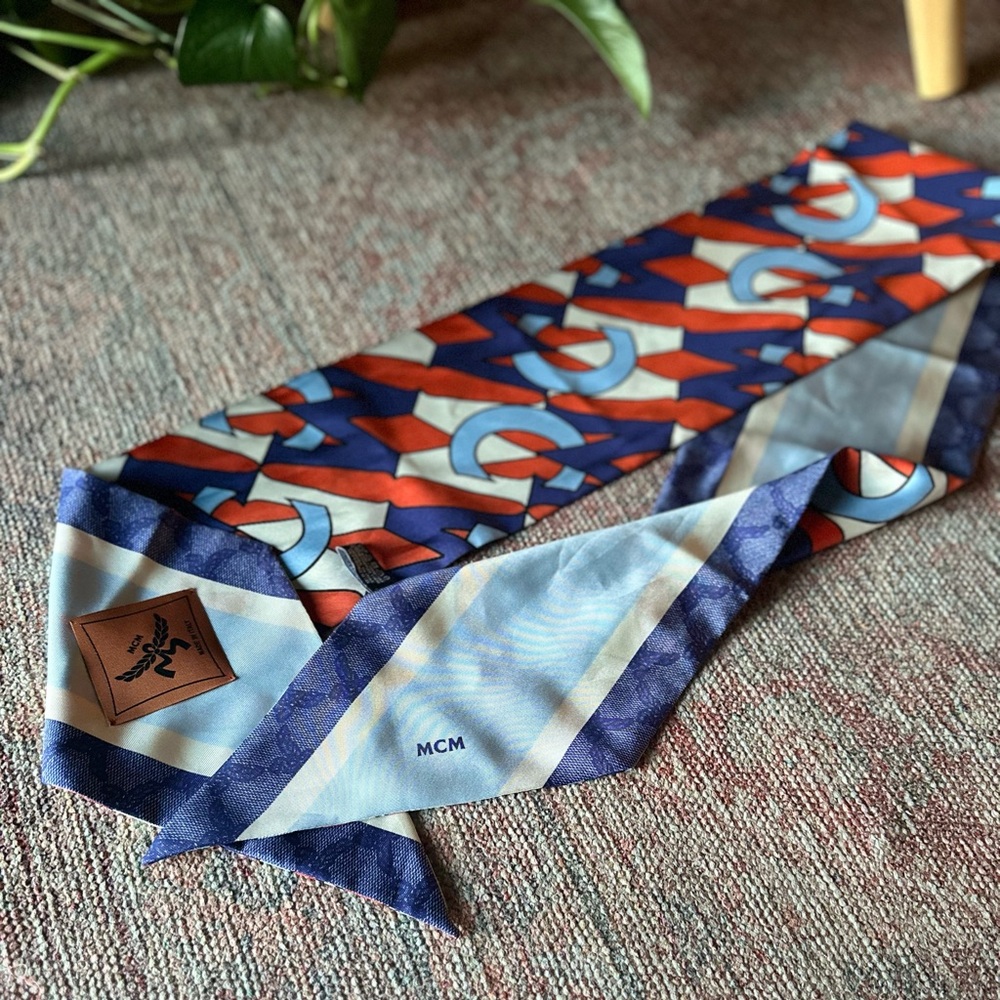 NWT MCM 100% Silk Scarf💎Authentic